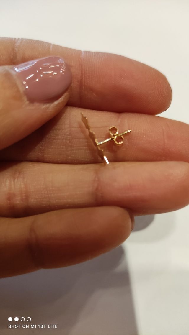 pendientes de oro 18k estrellas