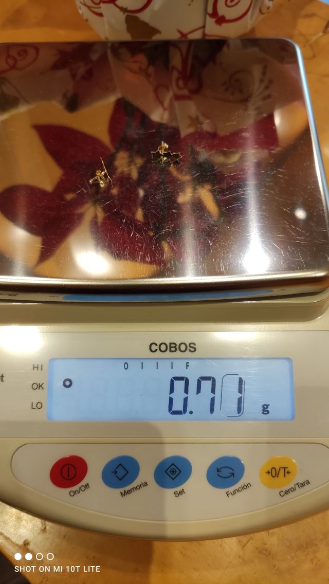 pendientes de oro 18k estrellas