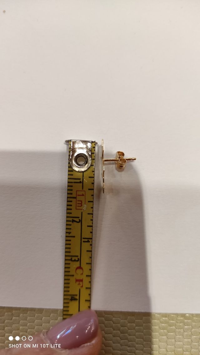 pendientes de oro 18k estrellas