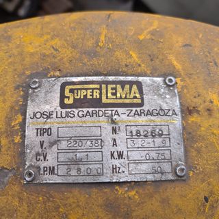 Esmeriladora Superlema 1.1cv.