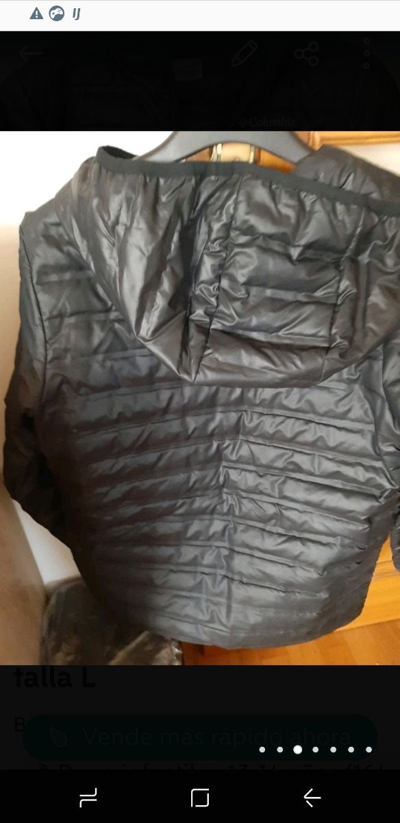 chaqueta plumas columbia NIÑO talla L