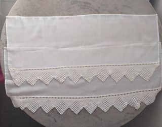 Juego de 2 paños / adornos hechos a mano