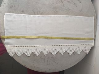 Juego de 2 paños / adornos hechos a mano