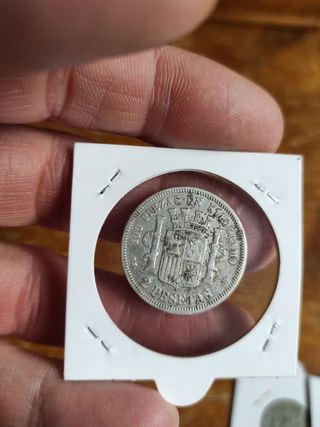 Monedas de plata del Gobierno Provisional 1869-187