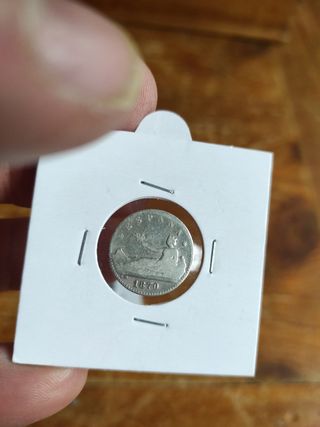Monedas de plata del Gobierno Provisional 1869-187
