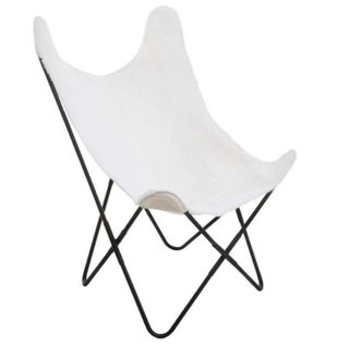 Sillón tela y metal