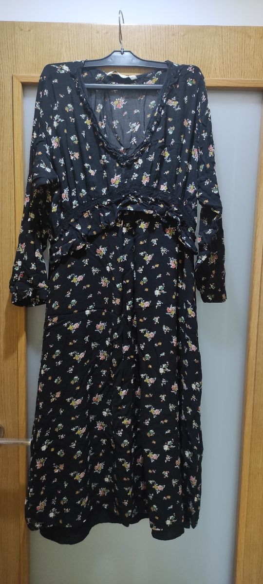 vestido largo flores