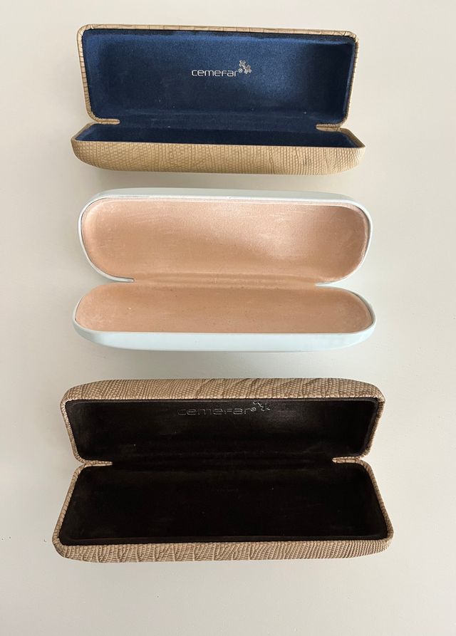 Lote de 3 estuches o fundas para gafas