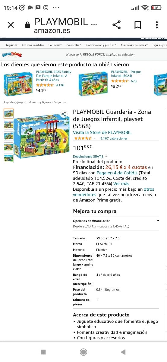 playmobil 5568 parque de juegos