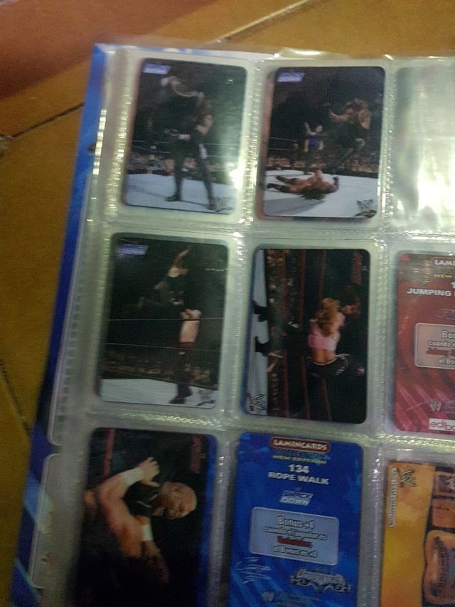 álbum de cromos de WW lucha libre 65 cromos
