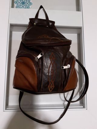 Mochila de cuero