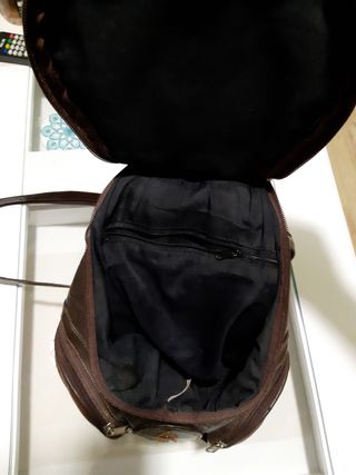 Mochila de cuero