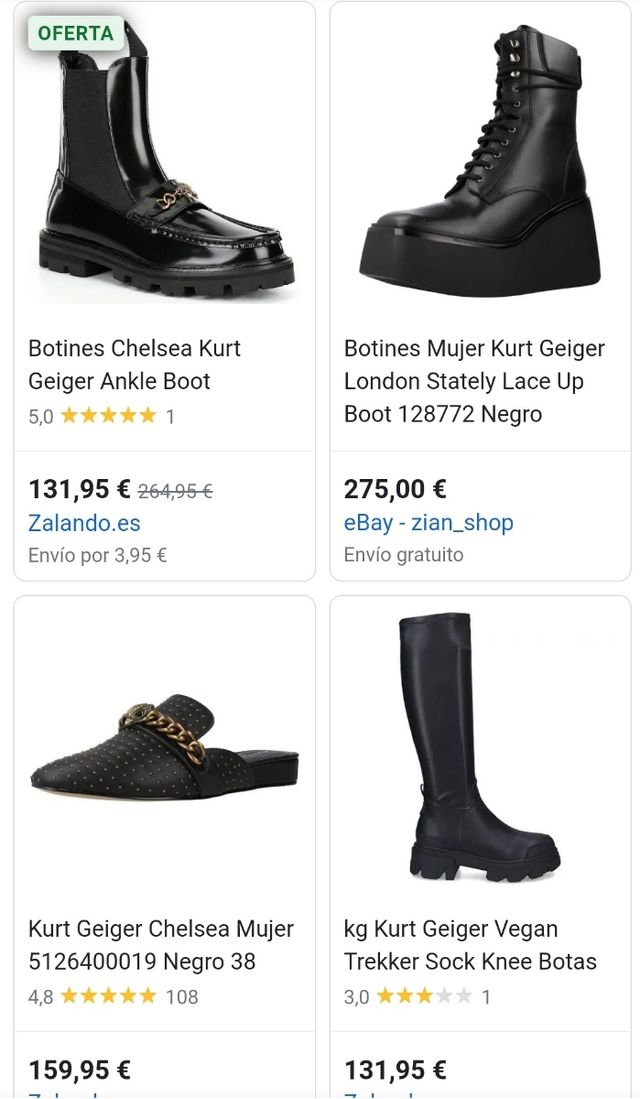 BOTAS LUJO KURT GEIGER 195€ TALLA 40 