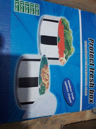 kit contenitori pentola in acciaio campeggio 5 pez