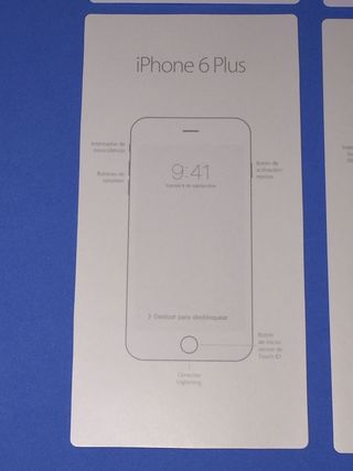 Caja vacía iphone 6 plus dorado 16GB