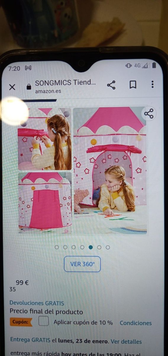 Castillo tienda de campaña