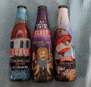 tris bottiglie Ceres art edition 2009/2010/2011