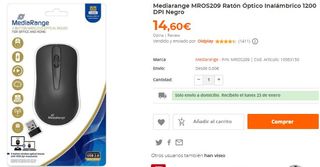 Raton optico wireless sin cable