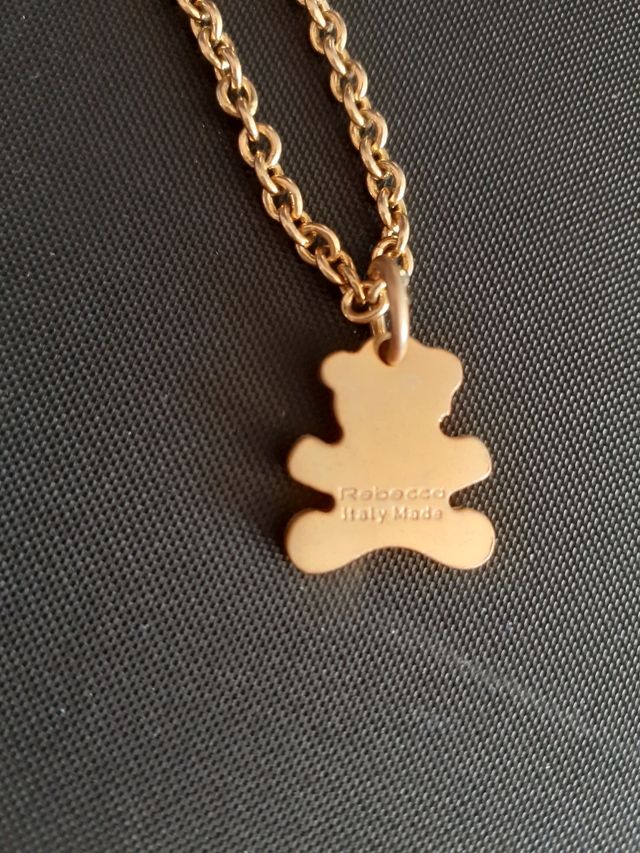 girocollo REBECCA dorato con orsacchiotto brillant