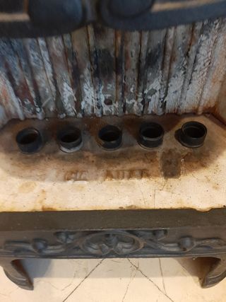 estufa de hierro de gas