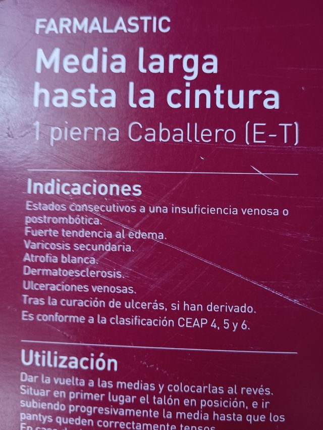 Meia de uma perna, FARMALASTIC