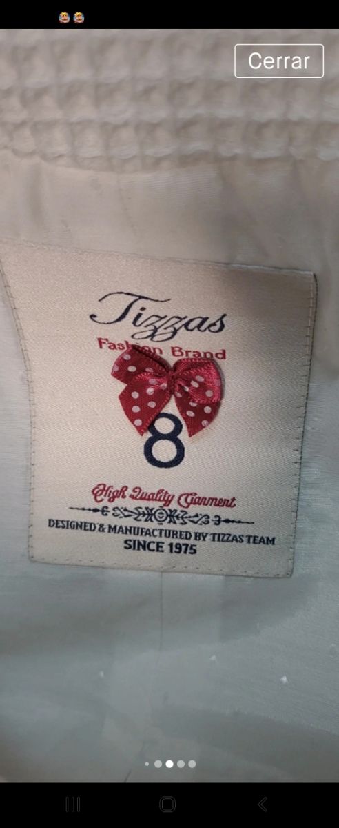 Bonita chaqueta de Tizzas nueva niña 8 años