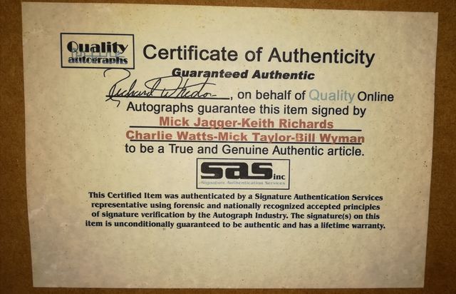 Rolling Stones Made in the shade Firmado