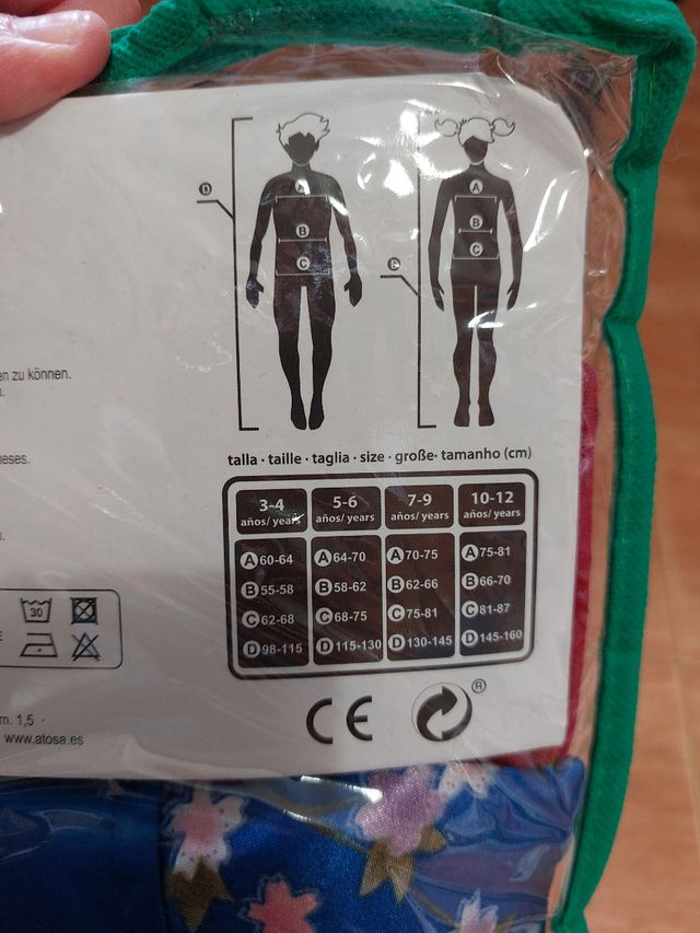 Disfraz gheisa niña