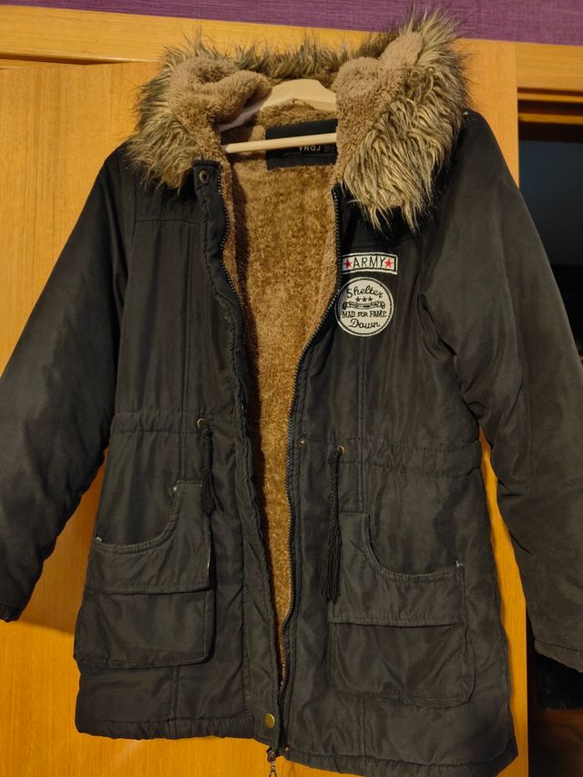 Abrigo de pelo por dentro talla S