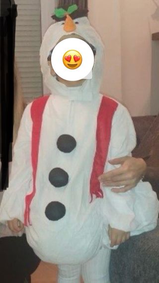 Disfraz de muñeco de nieve.