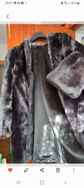 REBAJADISIMO Chaqueton  MUTON T 42/44 GRIS PERLA