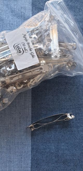 Aguja broche Gde. Pasador pelo