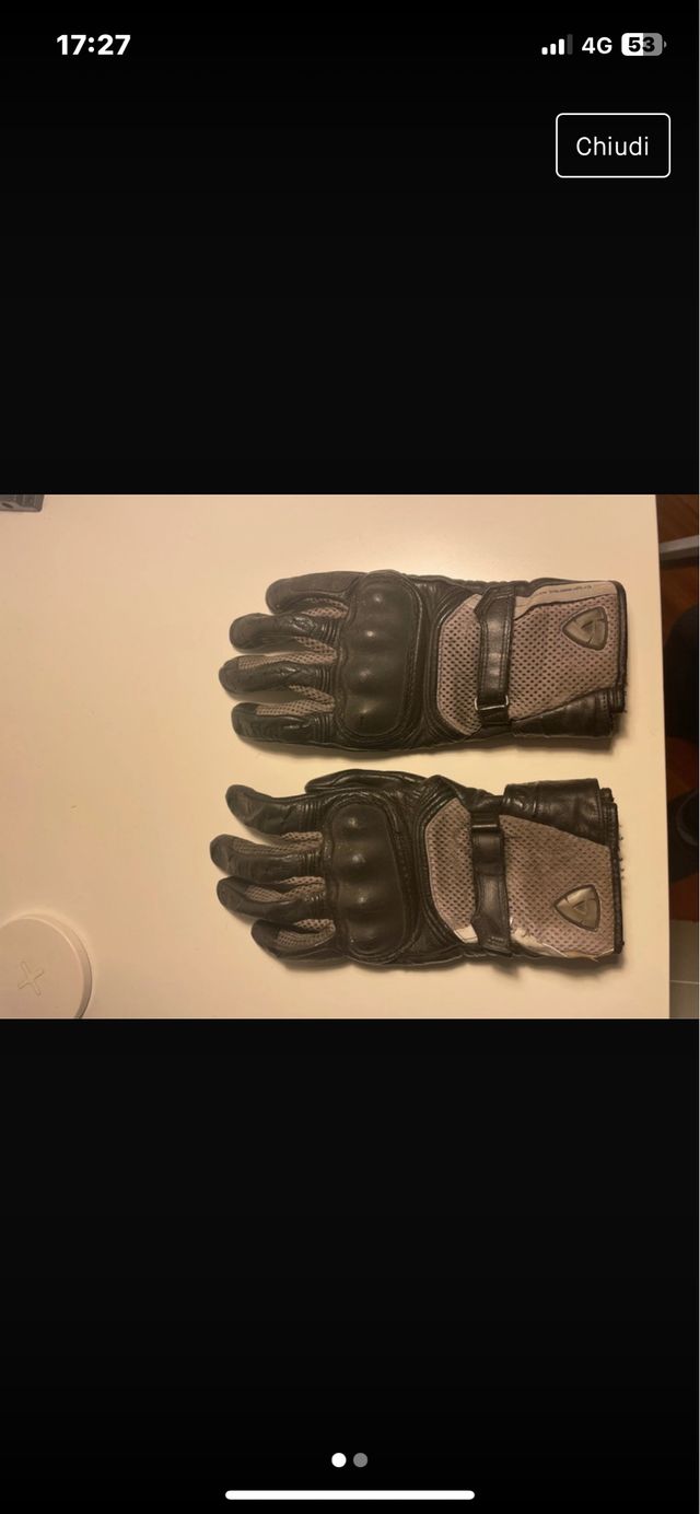 Guanti moto revit neri