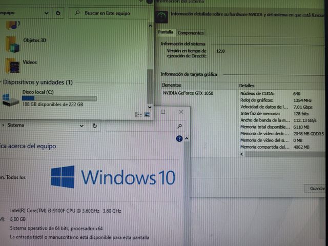 Torre seminueva gtx 1050