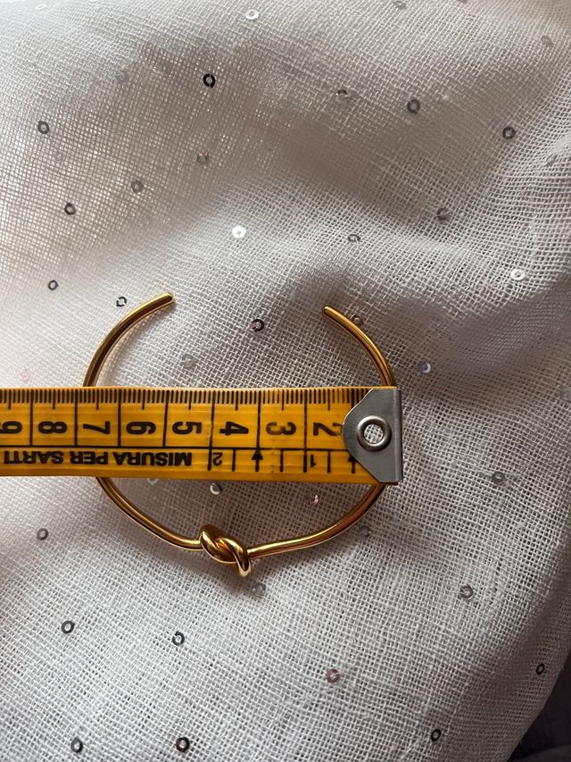 Bracciale nodo amore acciaio dorato