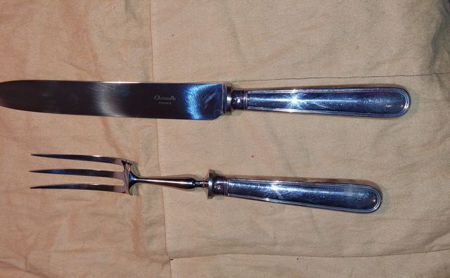 Trinciante FORCHETTONE27cm+COLTELLO34cm per carni
