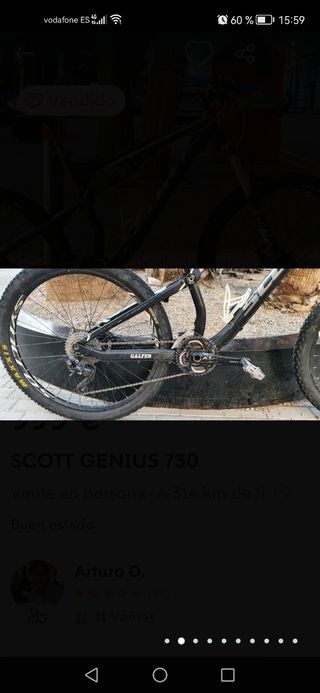 vendo o cambio por MTB talla XL Scott genius 730 