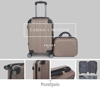 Maleta cabina + neceser 40€