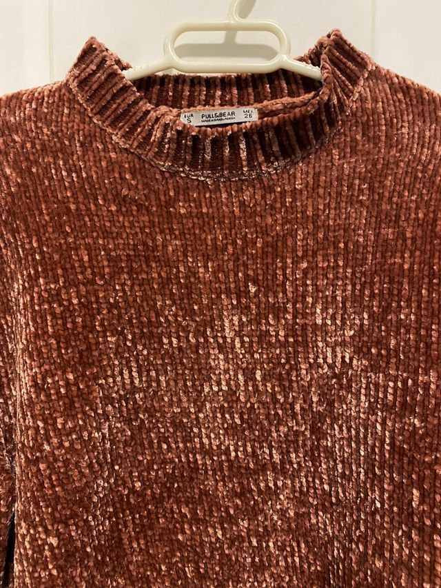 Jersey terciopelo rosa