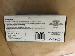 Bomba de oxigénio para aquário de peixes