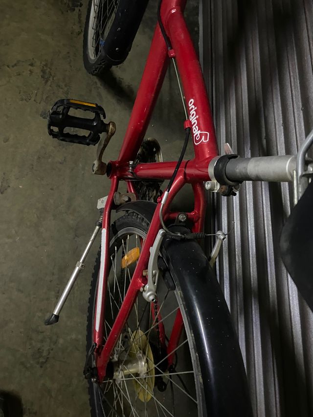 Bicicleta paseo roja btwin 