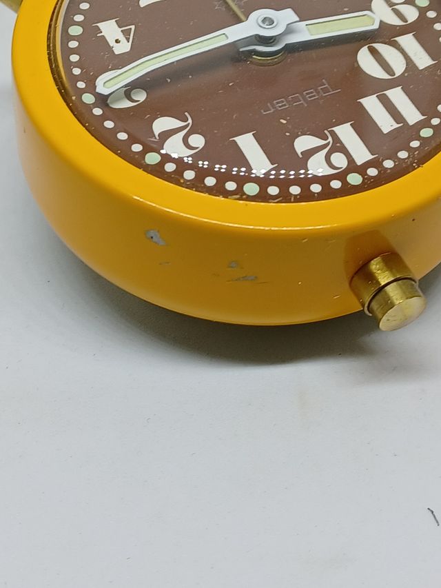 piccola sveglia meccanica originale anni '70 nuova