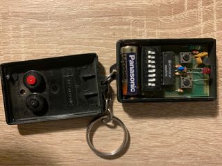 Mando garaje 8 posiciones negro