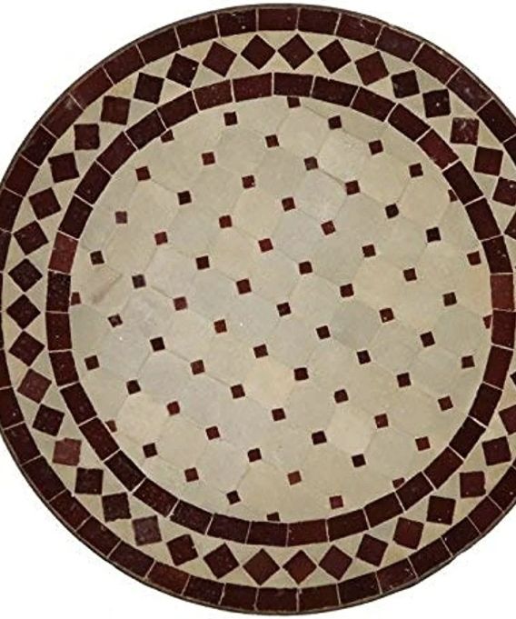 mesa de mosaico arabe 90 cm