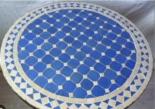 mesa de mosaico arabe 90 cm