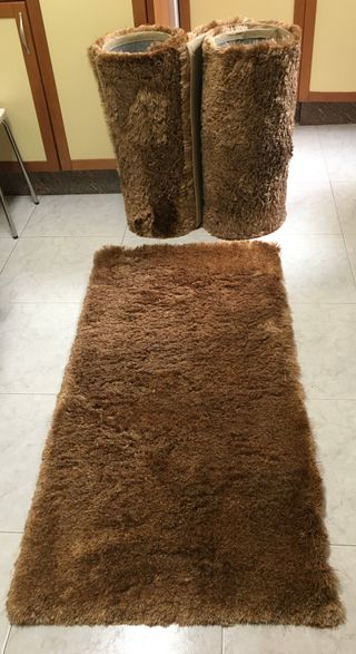 Set di 3 tappeti Shaggy («Comfort Rugs») 70x140 cm