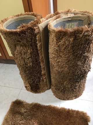 Set di 3 tappeti Shaggy («Comfort Rugs») 70x140 cm