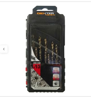 Kit 13 brocas metal DEXTER Pro 1,5-6,5 mm