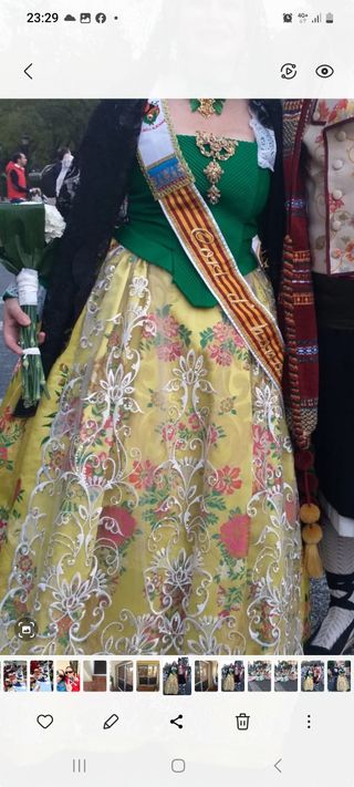 traje fallera .se vende por separado tambiene