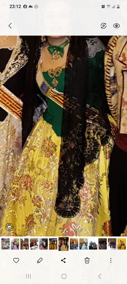 traje fallera .se vende por separado tambiene